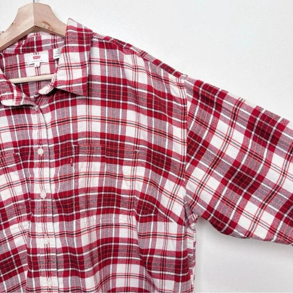 Levi’s Womens 2X  Maple Utility Shirt Boxy Length Flannel - Picture 5 of 16
